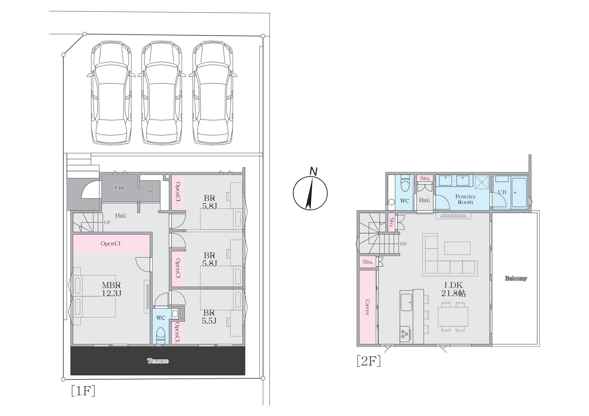 間取り図 地下1階